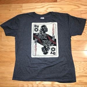 Fifth Sun Star Wars Darth Vader playing card graphic t-shirt, size XXL